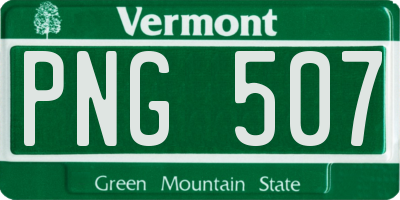 VT license plate PNG507