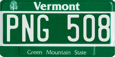 VT license plate PNG508