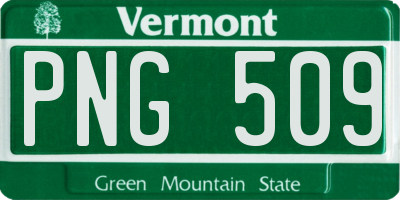 VT license plate PNG509