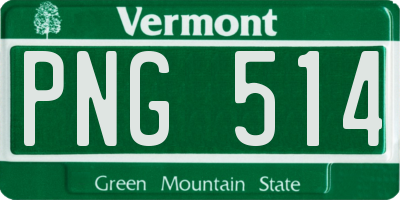 VT license plate PNG514