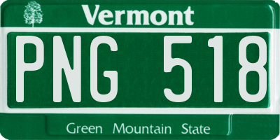 VT license plate PNG518