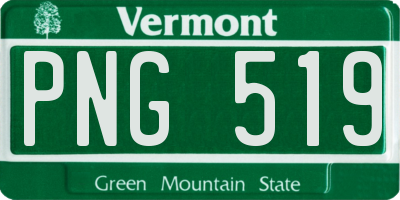 VT license plate PNG519