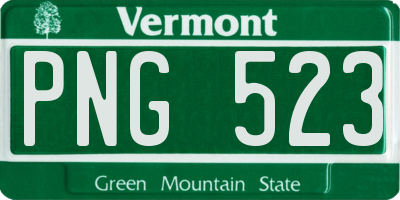 VT license plate PNG523