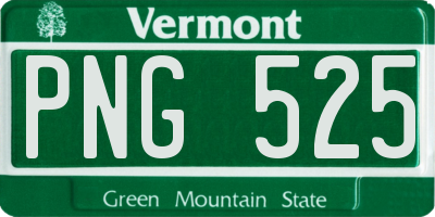 VT license plate PNG525