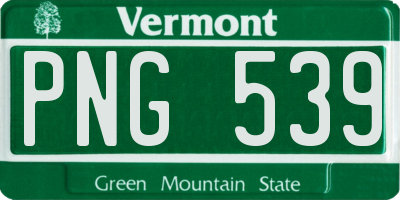 VT license plate PNG539