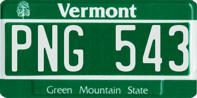 VT license plate PNG543