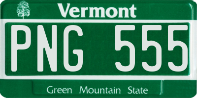 VT license plate PNG555