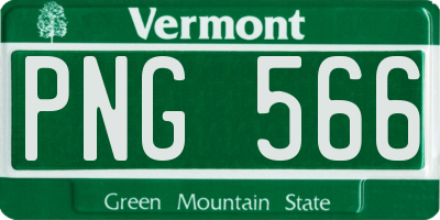 VT license plate PNG566