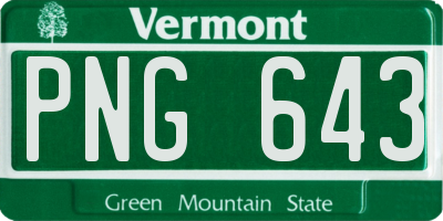 VT license plate PNG643