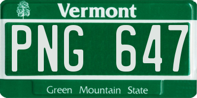 VT license plate PNG647