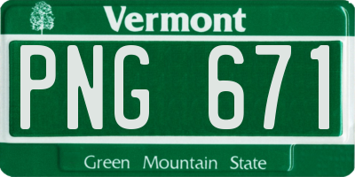 VT license plate PNG671