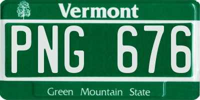 VT license plate PNG676