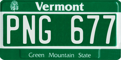 VT license plate PNG677