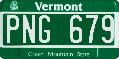 VT license plate PNG679