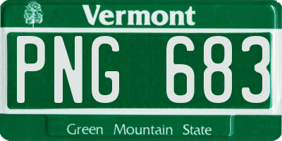 VT license plate PNG683