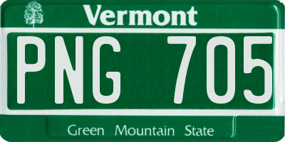 VT license plate PNG705