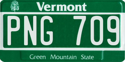 VT license plate PNG709
