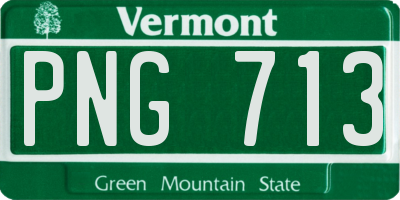 VT license plate PNG713
