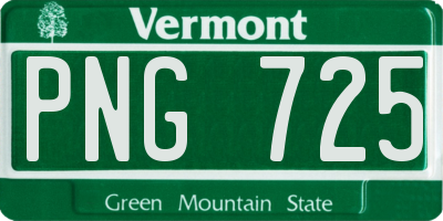 VT license plate PNG725