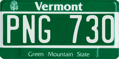 VT license plate PNG730