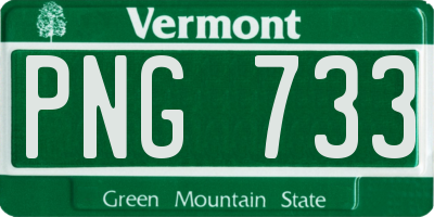 VT license plate PNG733