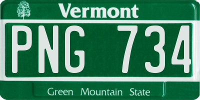 VT license plate PNG734