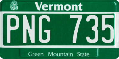 VT license plate PNG735