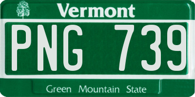 VT license plate PNG739