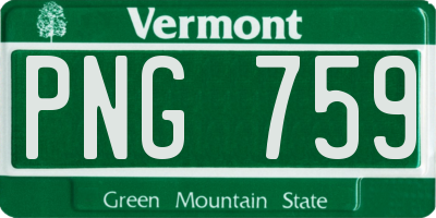 VT license plate PNG759