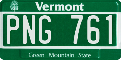 VT license plate PNG761