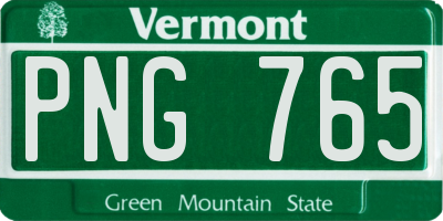 VT license plate PNG765