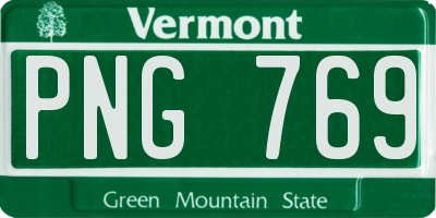 VT license plate PNG769
