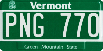 VT license plate PNG770