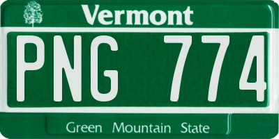 VT license plate PNG774