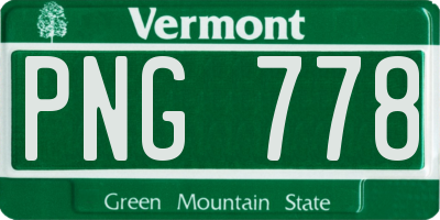 VT license plate PNG778