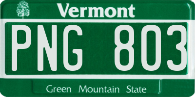 VT license plate PNG803