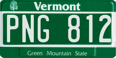 VT license plate PNG812