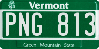 VT license plate PNG813