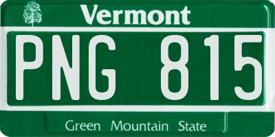 VT license plate PNG815