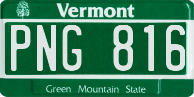 VT license plate PNG816