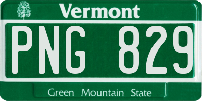 VT license plate PNG829