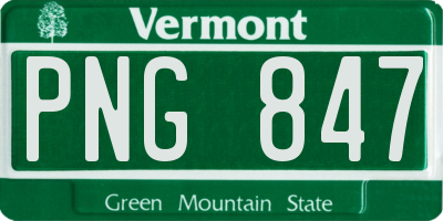 VT license plate PNG847