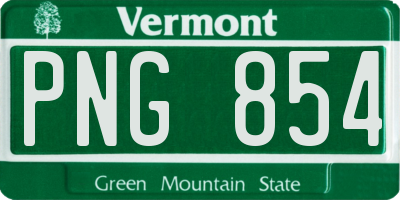 VT license plate PNG854