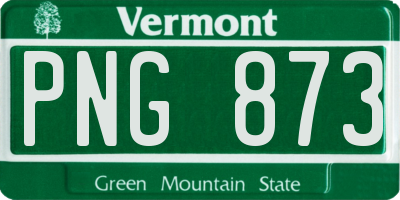 VT license plate PNG873