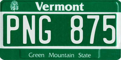 VT license plate PNG875