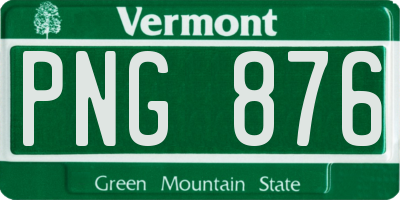 VT license plate PNG876