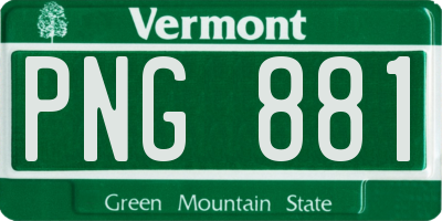 VT license plate PNG881