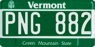 VT license plate PNG882
