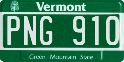 VT license plate PNG910
