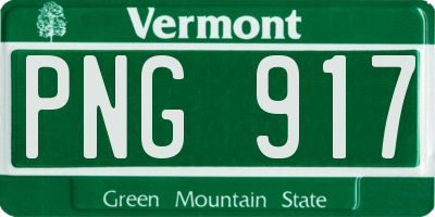 VT license plate PNG917